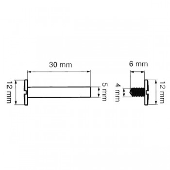 Forma e dimensioni delle viti fino a 30 mm