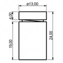 Disegno tecnico, alluminio, misura media